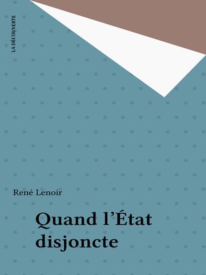 cover image of Quand l'État disjoncte